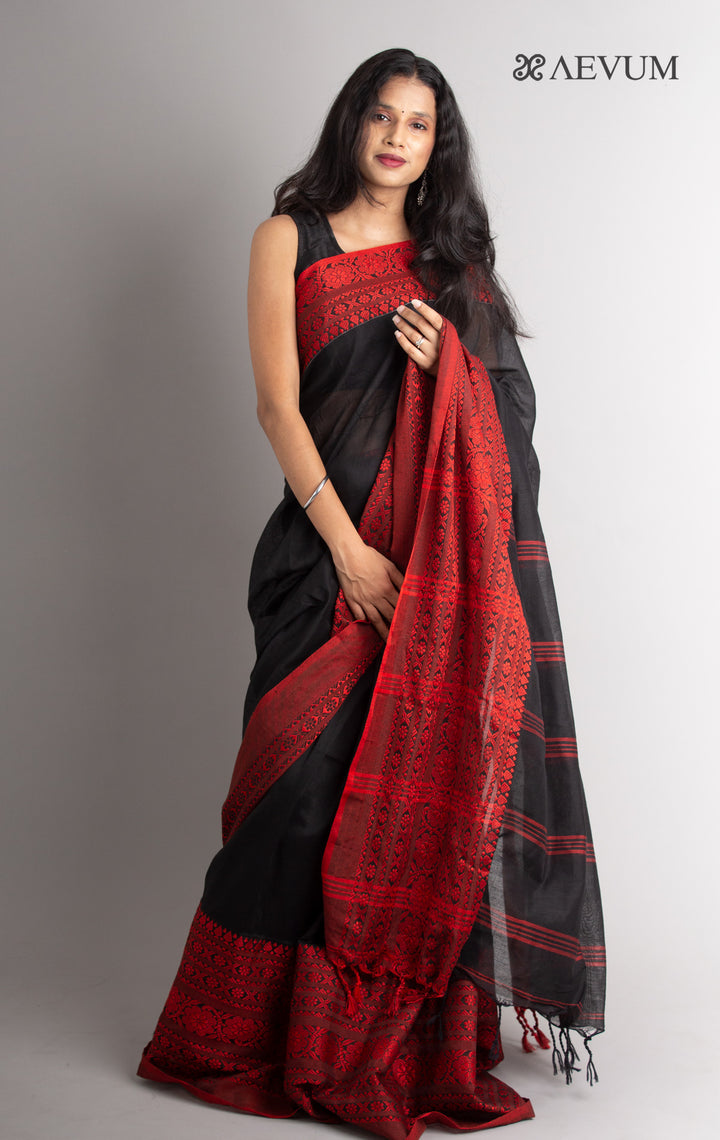Begampuri Bengal Cotton Handloom Saree - 0514 Saree AEVUM 2   