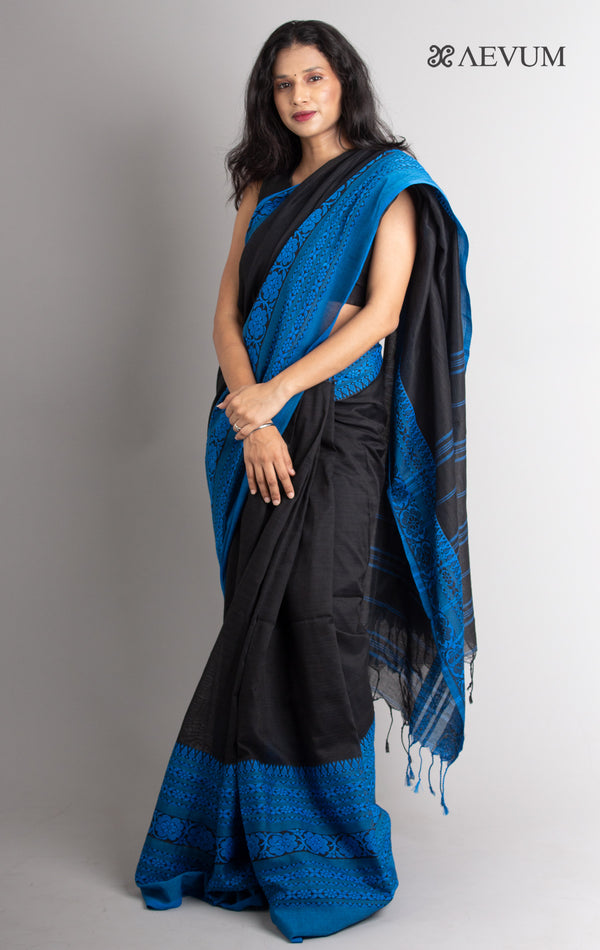 Begampuri Bengal Cotton Handloom Saree - 0493 - AEVUM