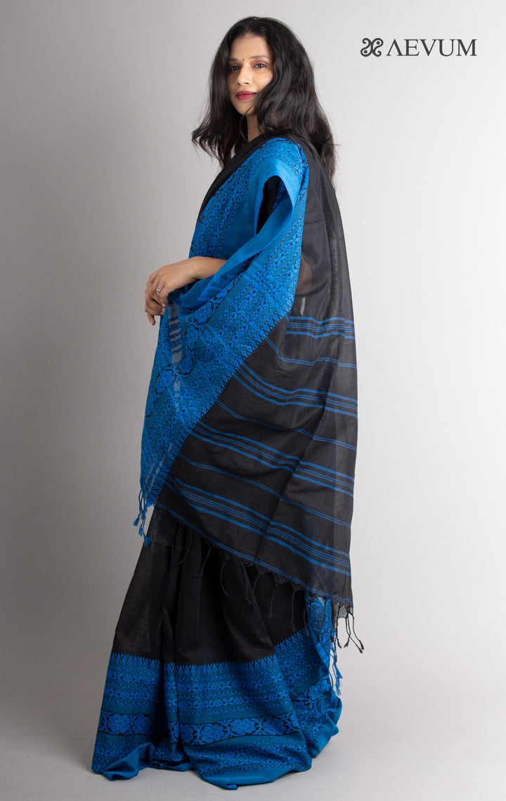 Begampuri Bengal Cotton Handloom Saree - 0493 Saree AEVUM   