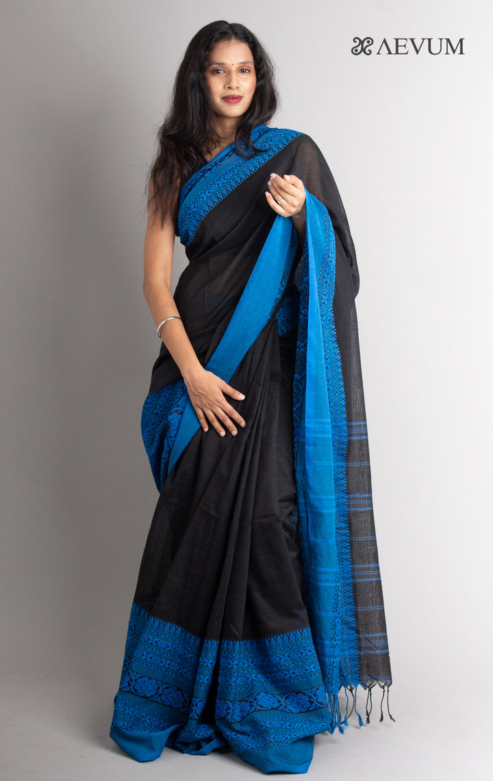Begampuri Bengal Cotton Handloom Saree - 0493 Saree AEVUM   