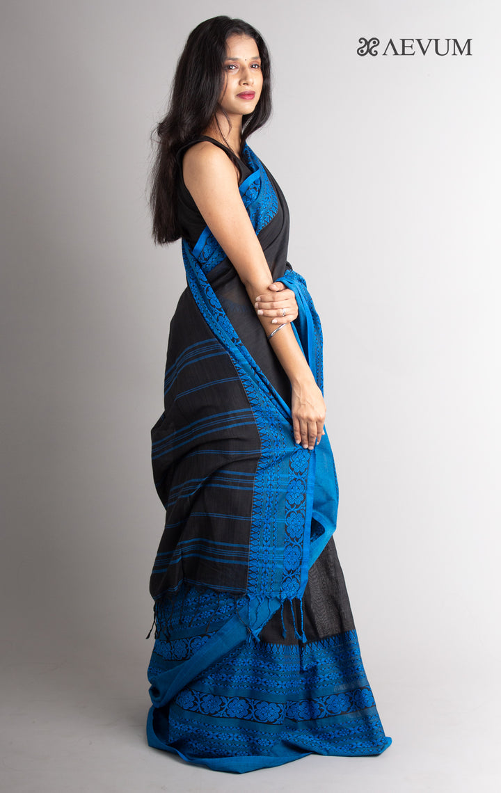 Begampuri Bengal Cotton Handloom Saree - 0493 Saree AEVUM   