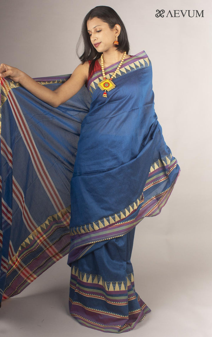 Madhumani Begampuri Bengal Cotton Handloom Saree - 9765 Saree Riya's Collection   