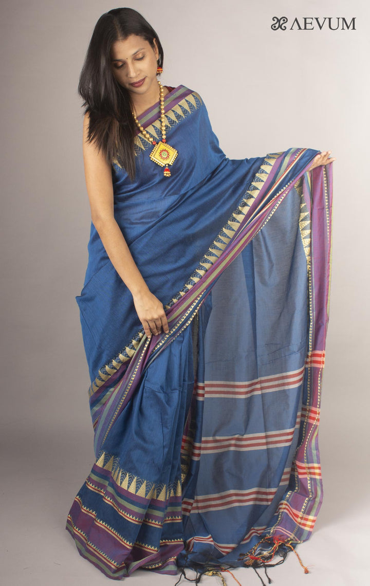 Madhumani Begampuri Bengal Cotton Handloom Saree - 9765 Saree Riya's Collection   