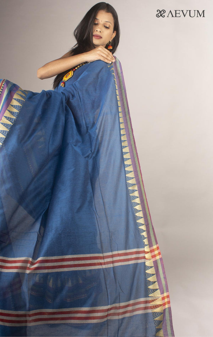 Madhumani Begampuri Bengal Cotton Handloom Saree - 9765 Saree Riya's Collection   