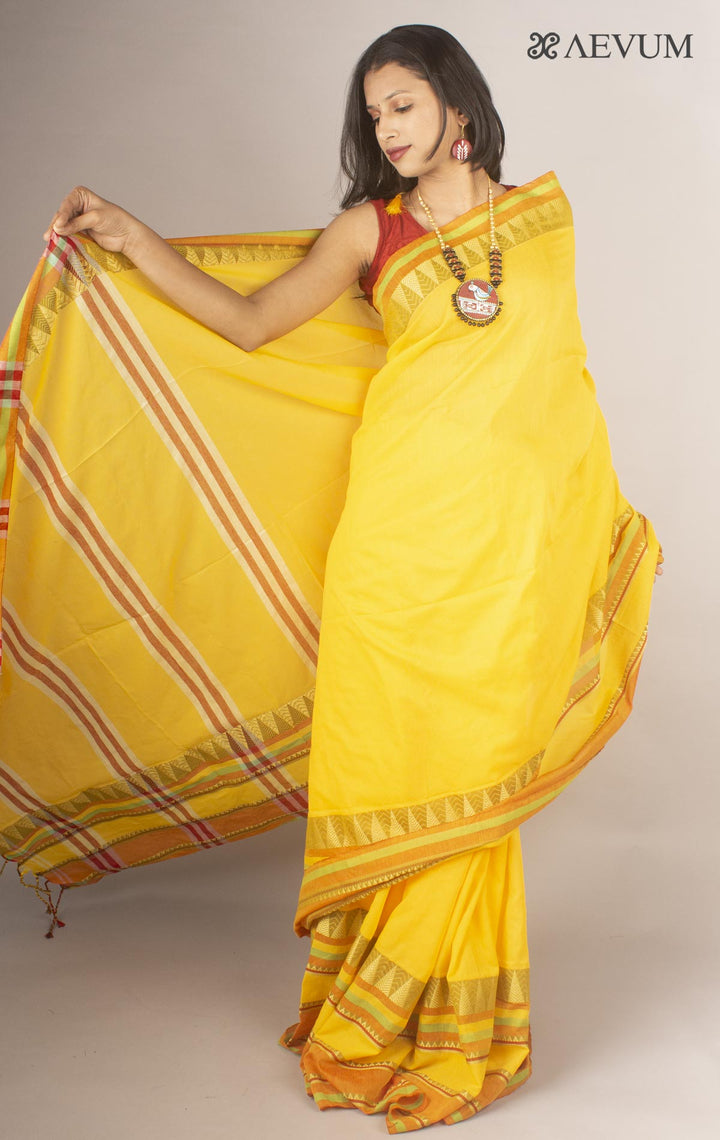 Madhumani Begampuri Bengal Cotton Handloom Saree - 9766 - AEVUM