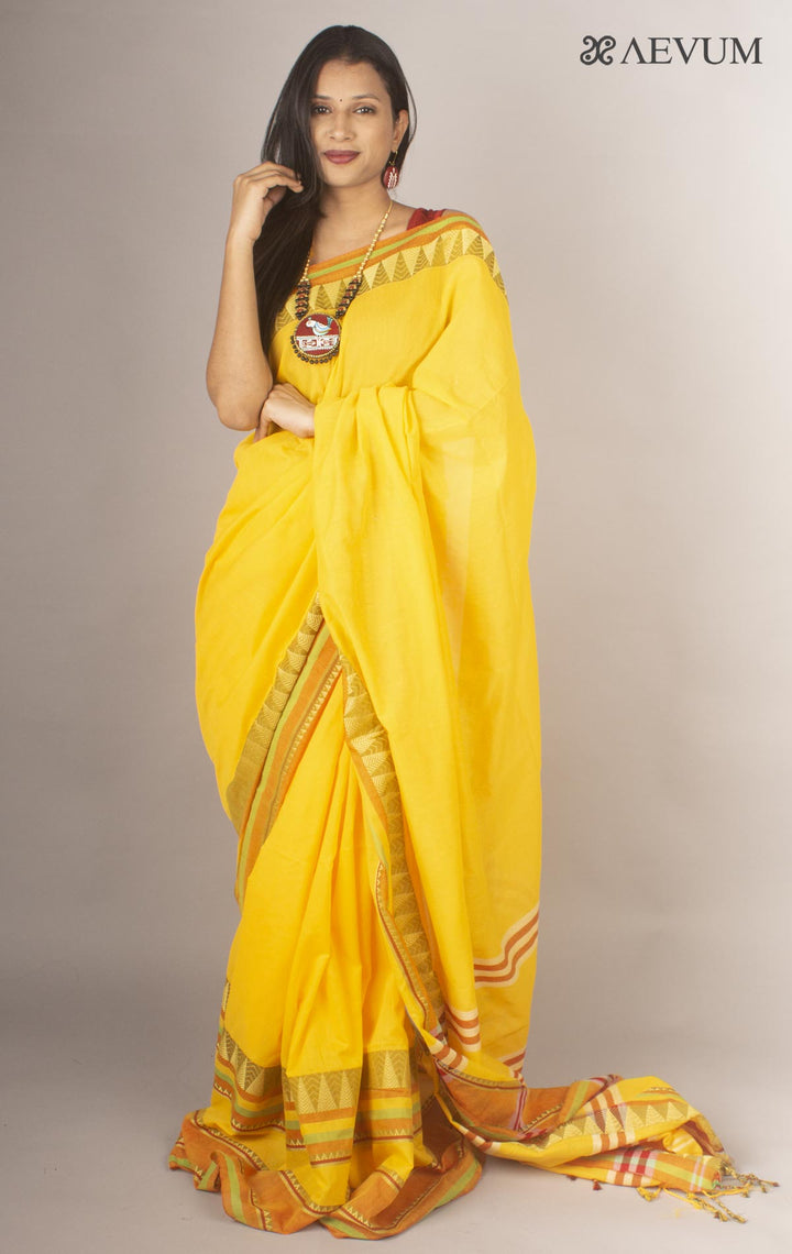 Madhumani Begampuri Bengal Cotton Handloom Saree - 9766 - AEVUM