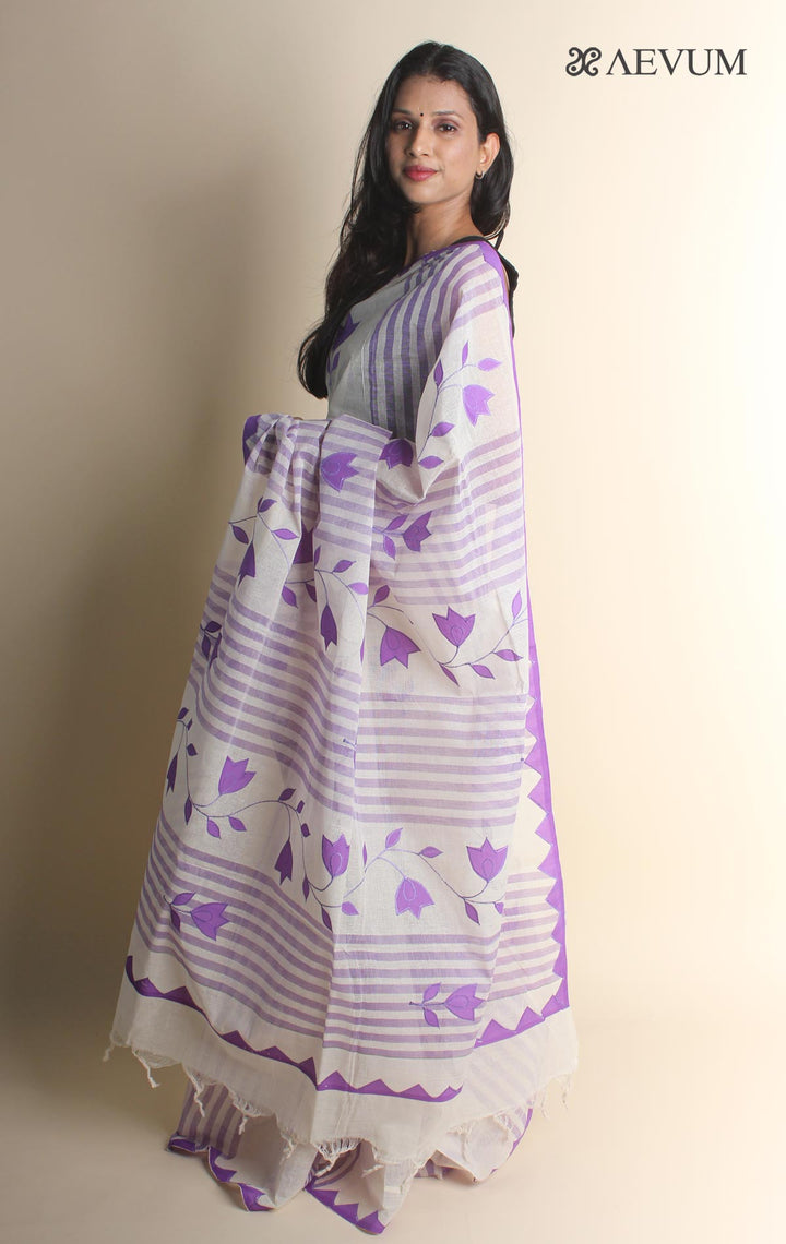 Begampuri Applique Work Saree - 1718 - AEVUM