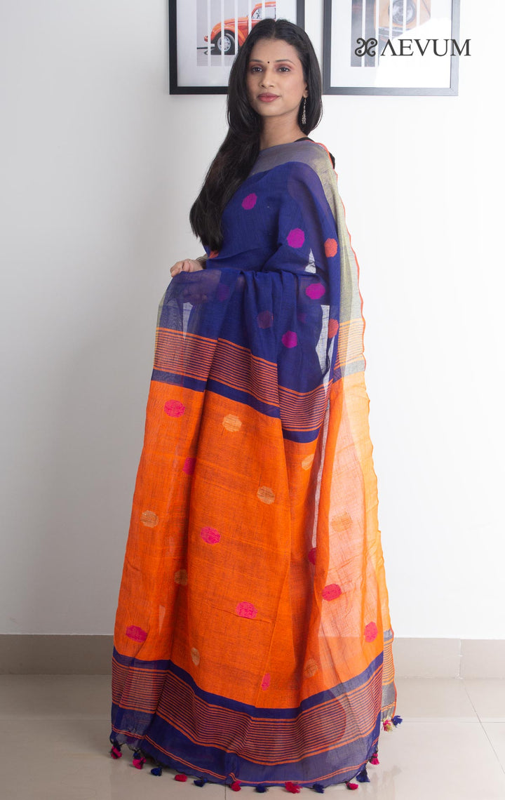 Begampuri Bengal Cotton Handloom Saree - 2150 - AEVUM