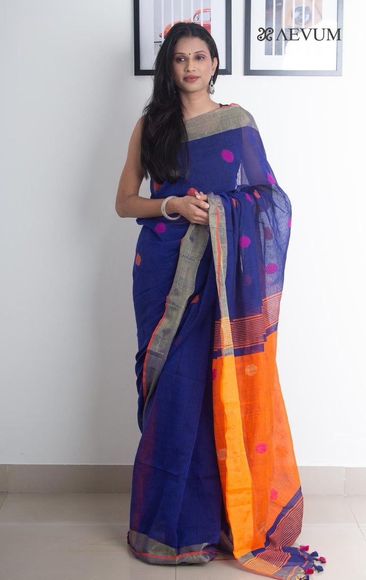 Begampuri Bengal Cotton Handloom Saree - 2150 - AEVUM