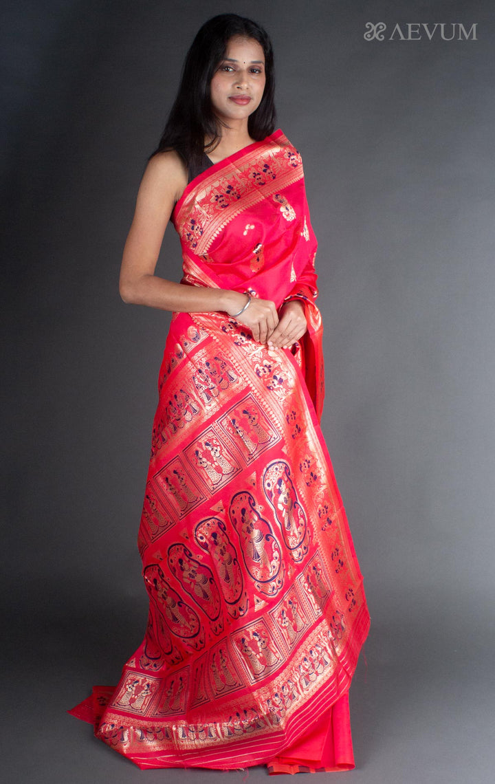 Baluchari Soft Silk Saree - 7759 - AEVUM