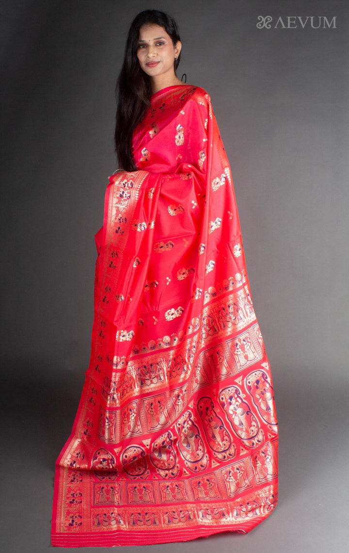 Baluchari Soft Silk Saree - 7759 - AEVUM