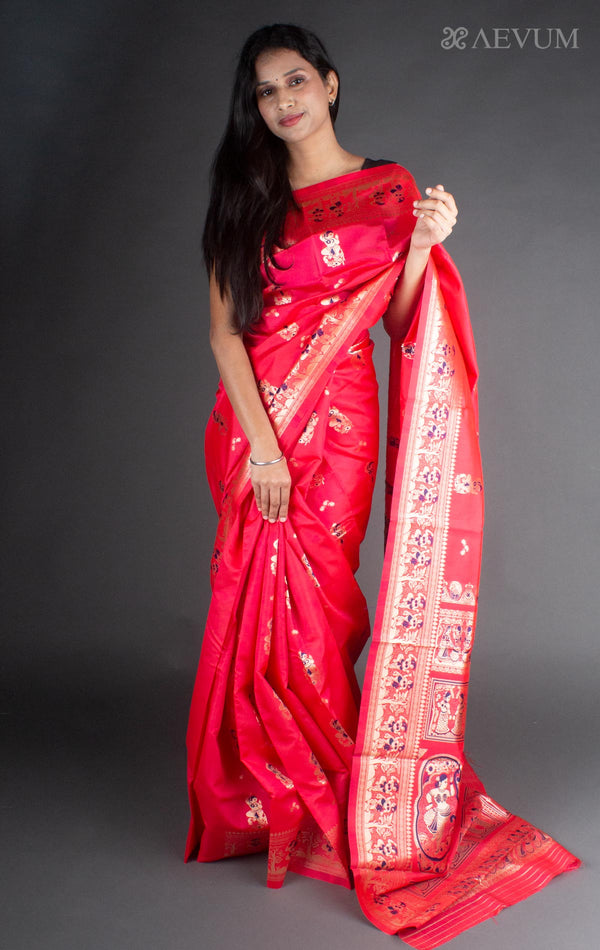 Baluchari Soft Silk Saree - 7759 - AEVUM