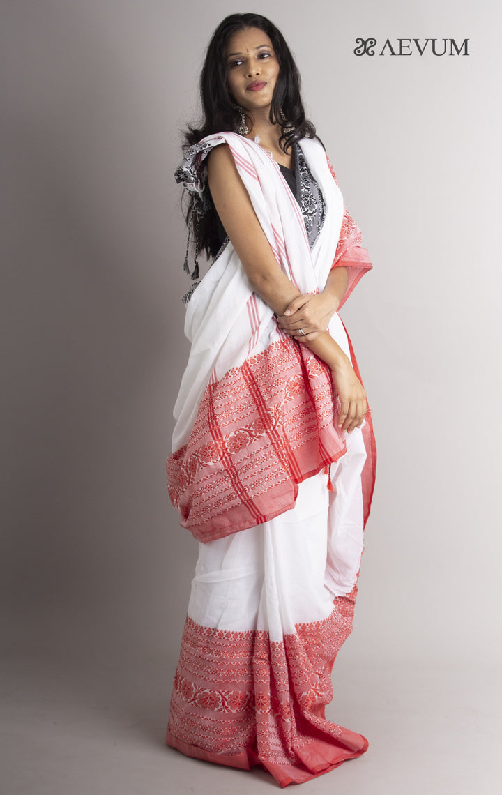 Begampuri Bengal Cotton Handloom Saree - 0433 - AEVUM
