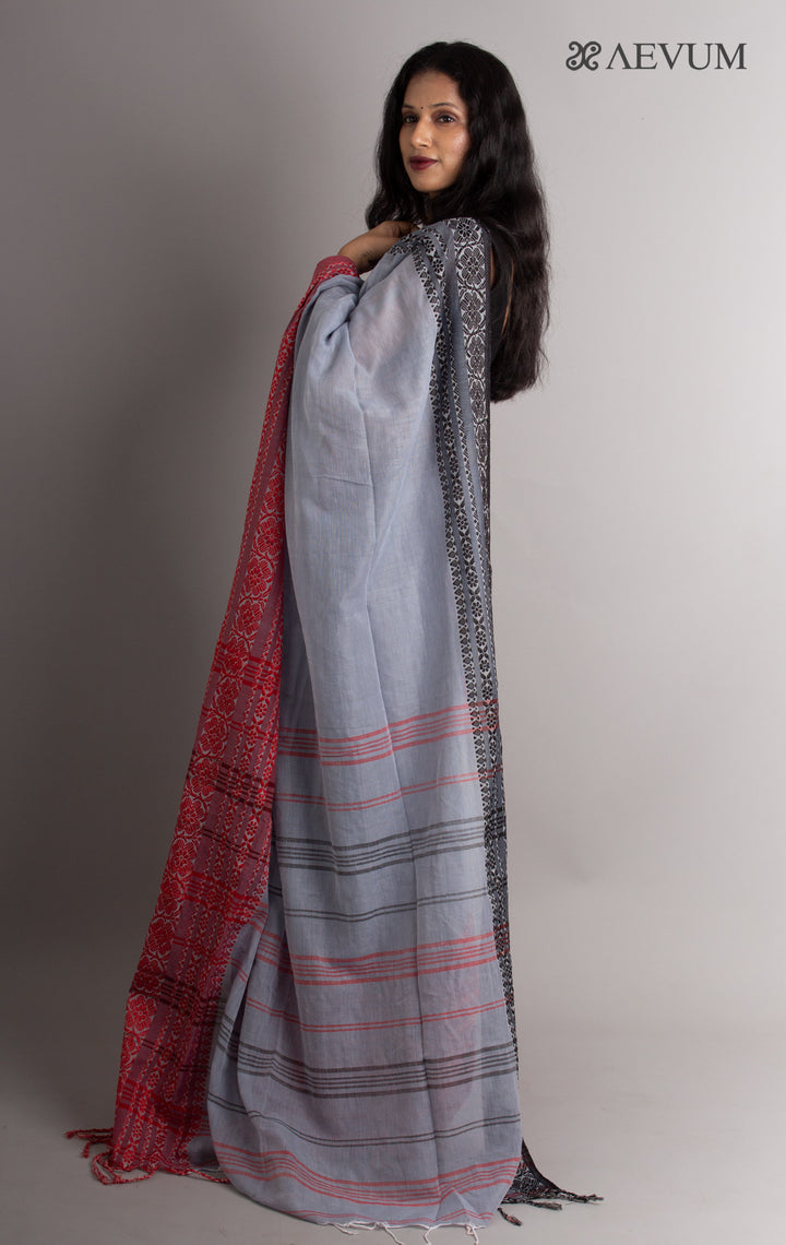 Begampuri Bengal Cotton Handloom Saree - 0442 - AEVUM
