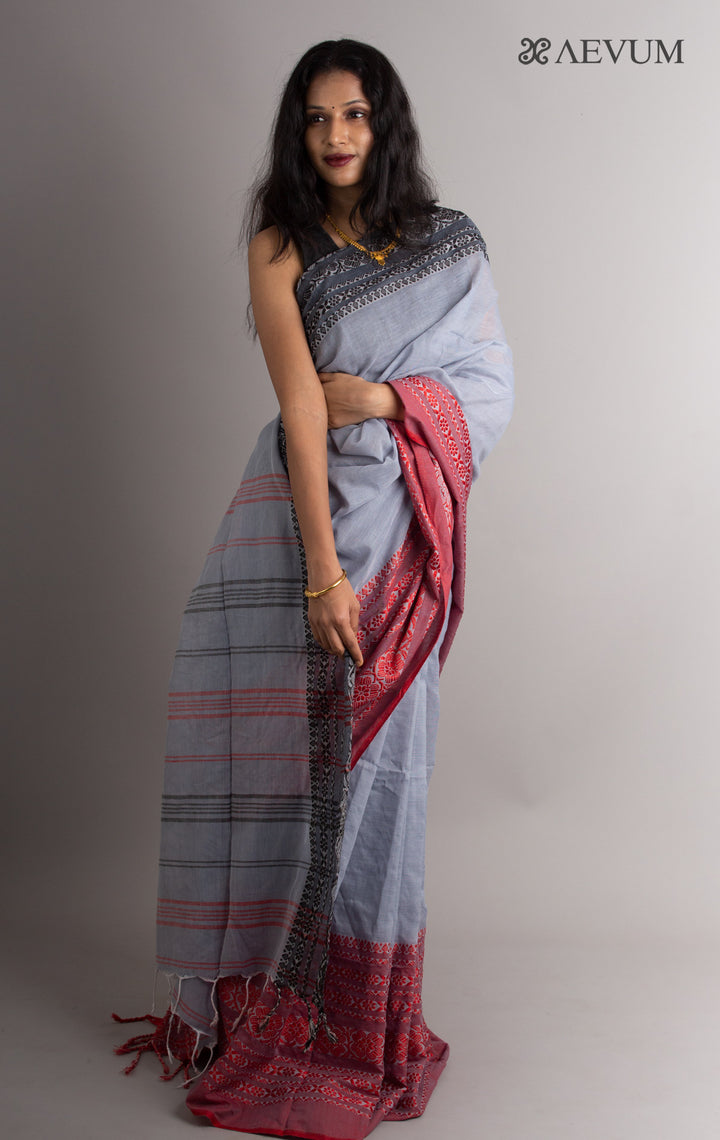 Begampuri Bengal Cotton Handloom Saree - 0442 - AEVUM