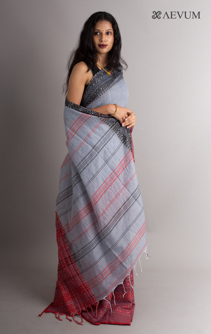 Begampuri Bengal Cotton Handloom Saree - 0442 - AEVUM