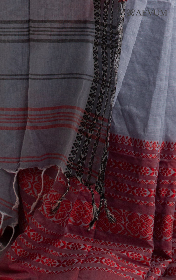 Begampuri Bengal Cotton Handloom Saree - 0442 - AEVUM