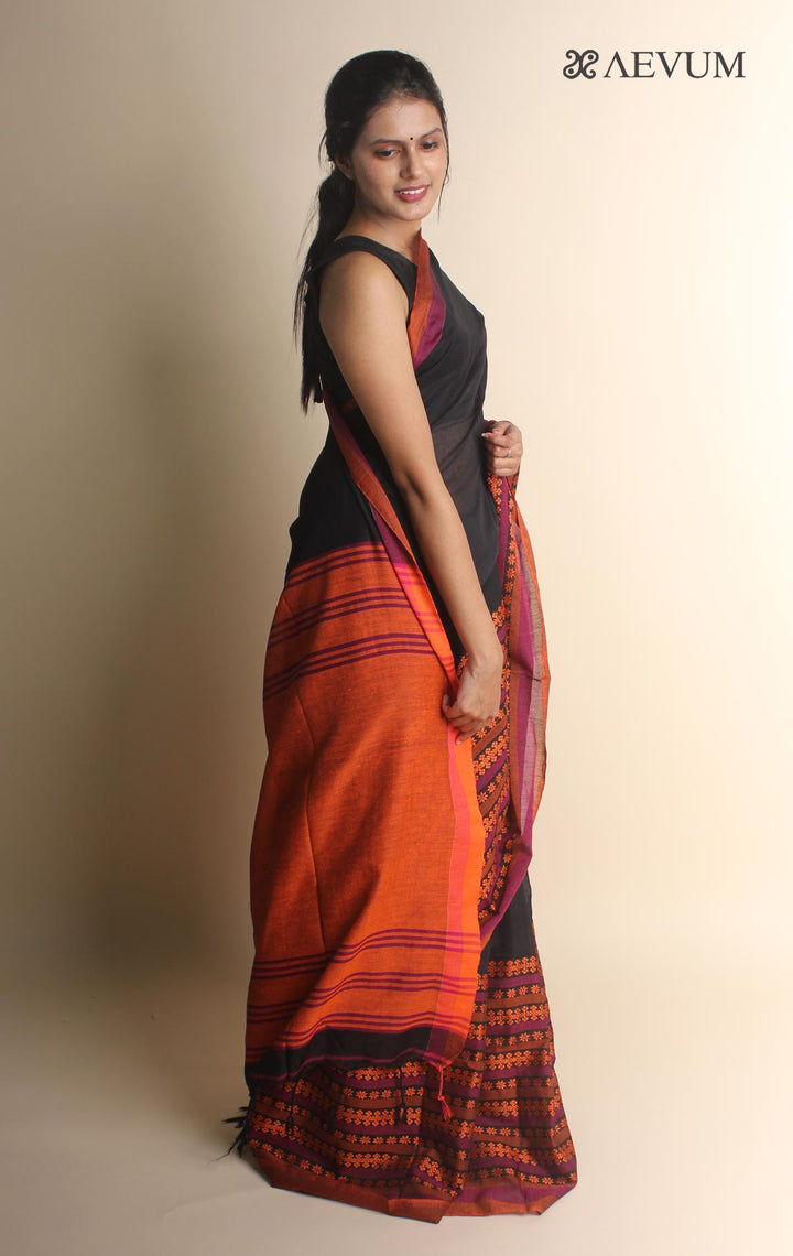 Begampuri Bengal Cotton Handloom Saree - 1419 Saree AEVUM 2   