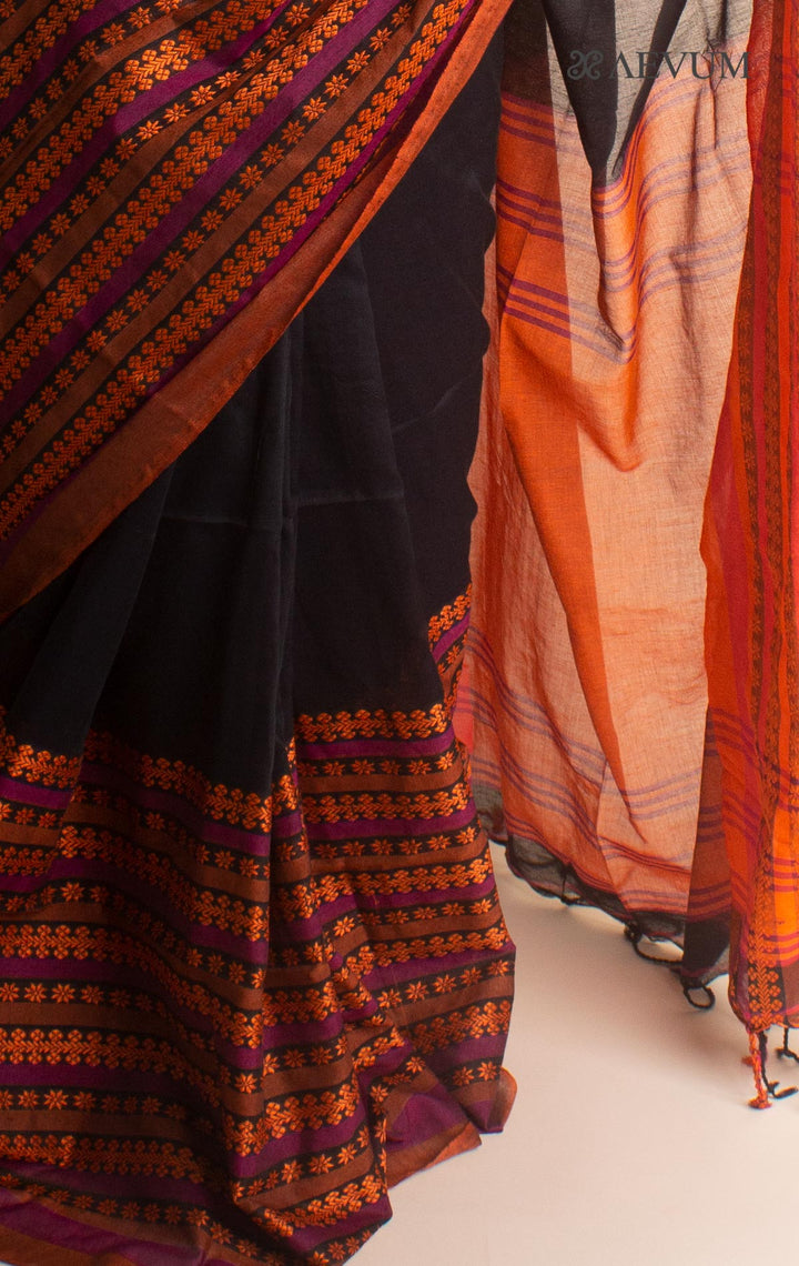 Begampuri Bengal Cotton Handloom Saree - 1419 Saree AEVUM 2   