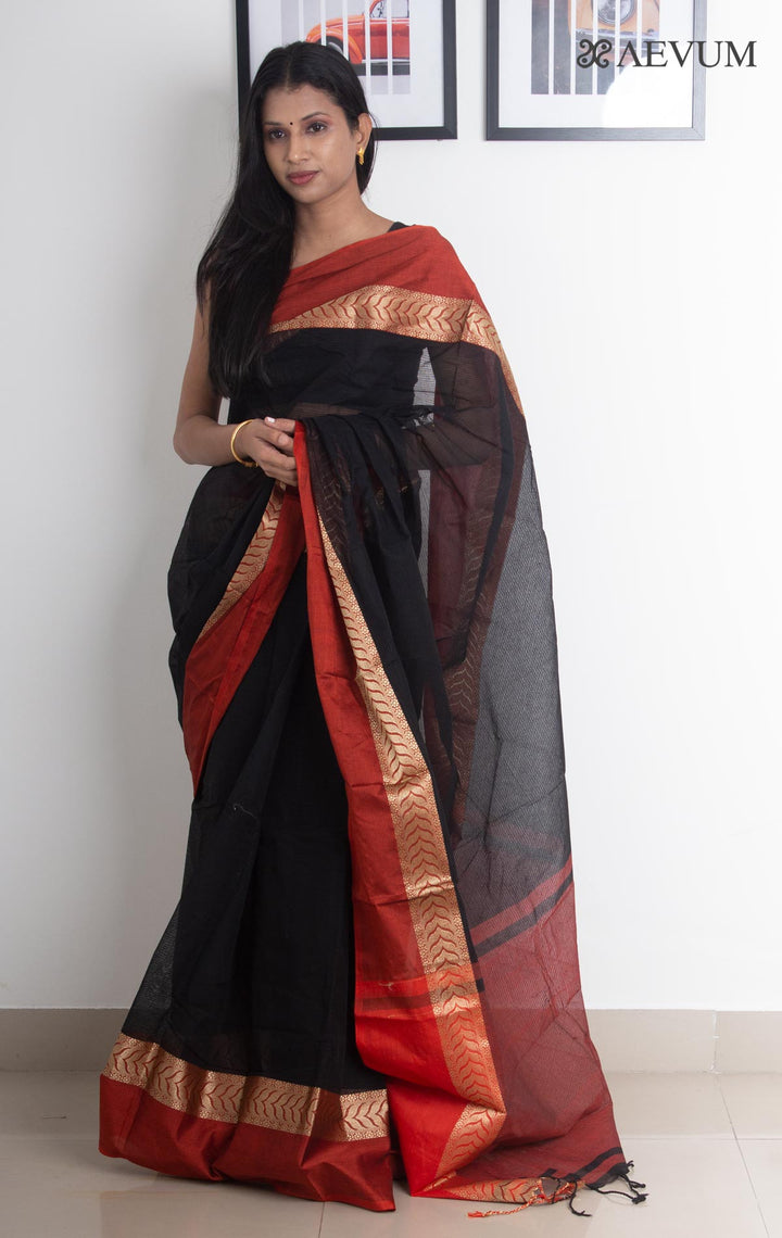 Bangladeshi Cotton Handloom Saree Without Blouse Piece - 2260 - AEVUM