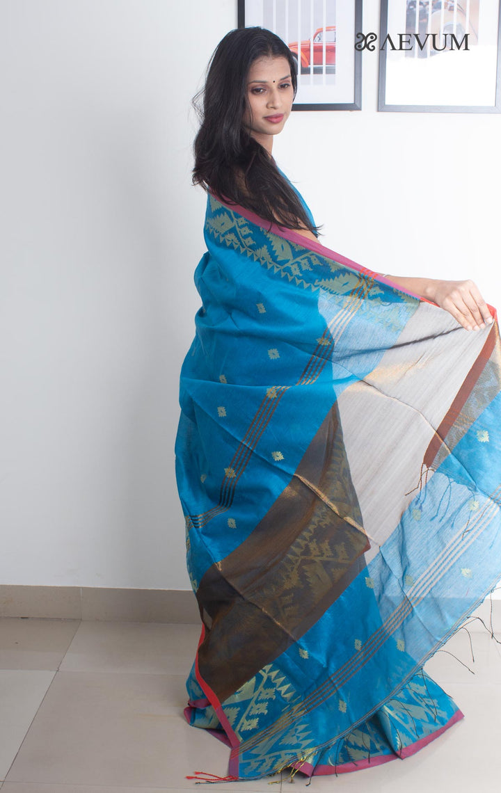 Tant Silk Bengal Handloom Saree - 1768 - AEVUM