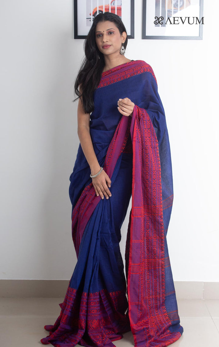 Begampuri Bengal Cotton Handloom Saree - 2148 - AEVUM