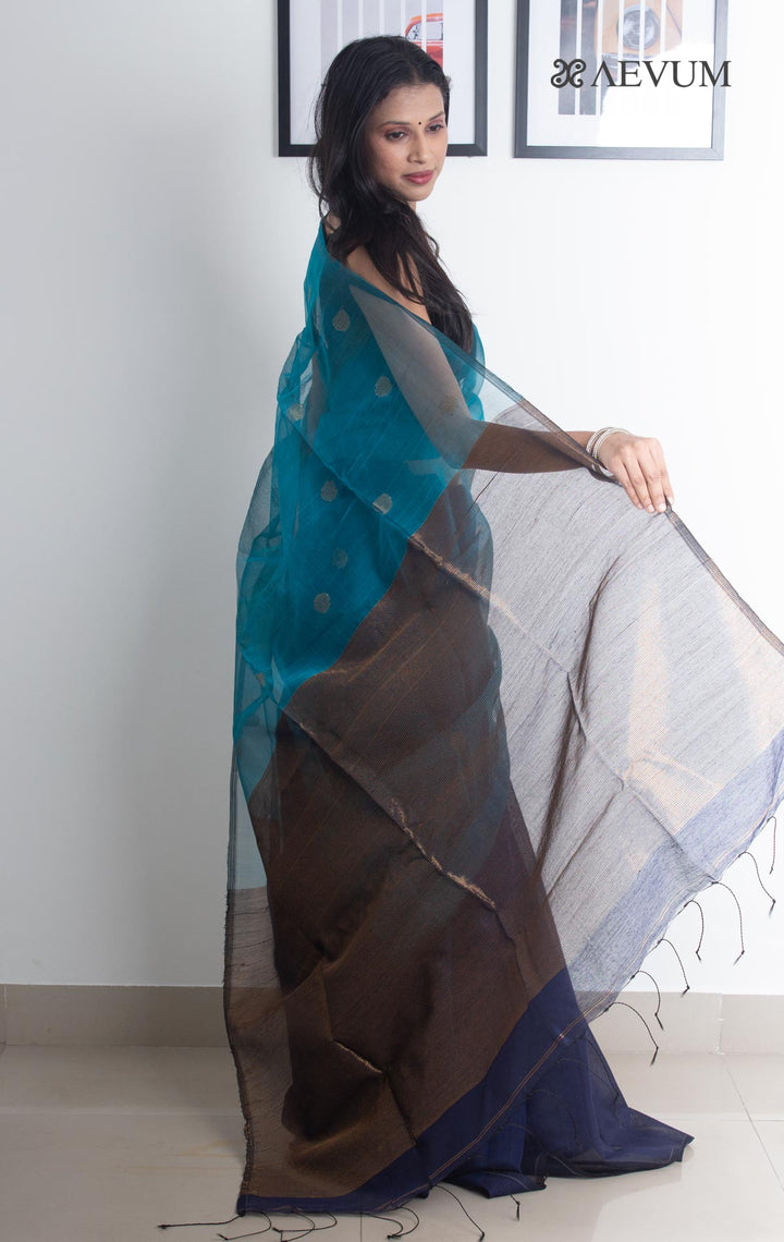 Ball Buti Matka Muslin Silk Saree - 2168 - AEVUM