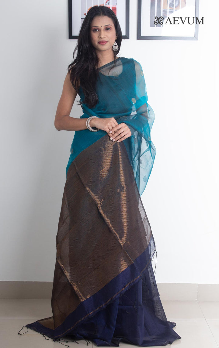 Ball Buti Matka Muslin Silk Saree - 2168 - AEVUM