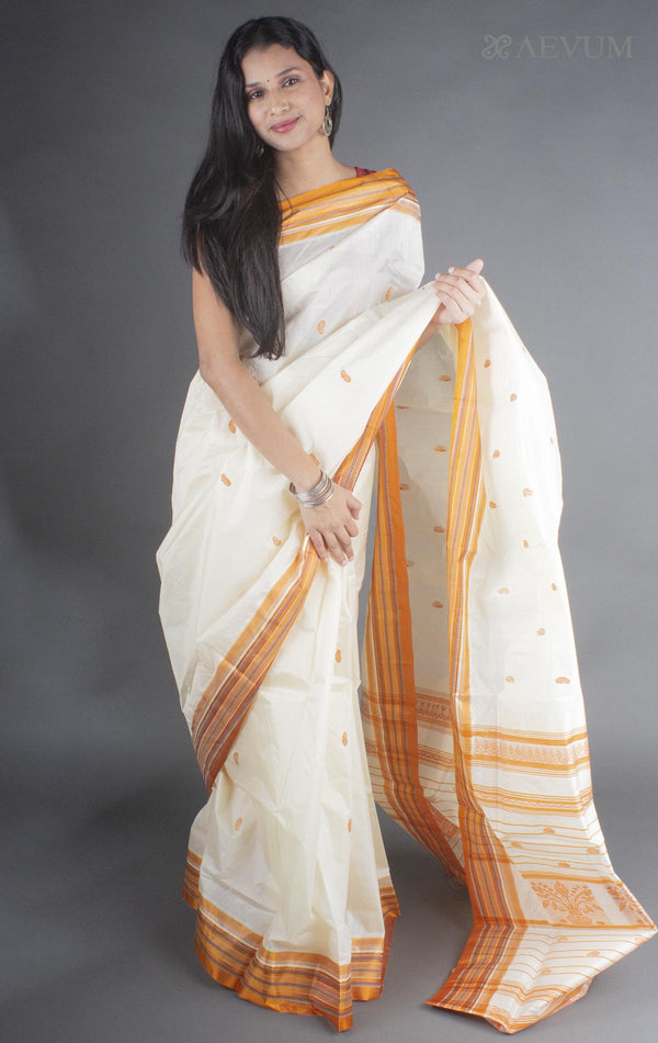 Gorod Korial Pure Silk Saree with Silkmark - 7894 - AEVUM