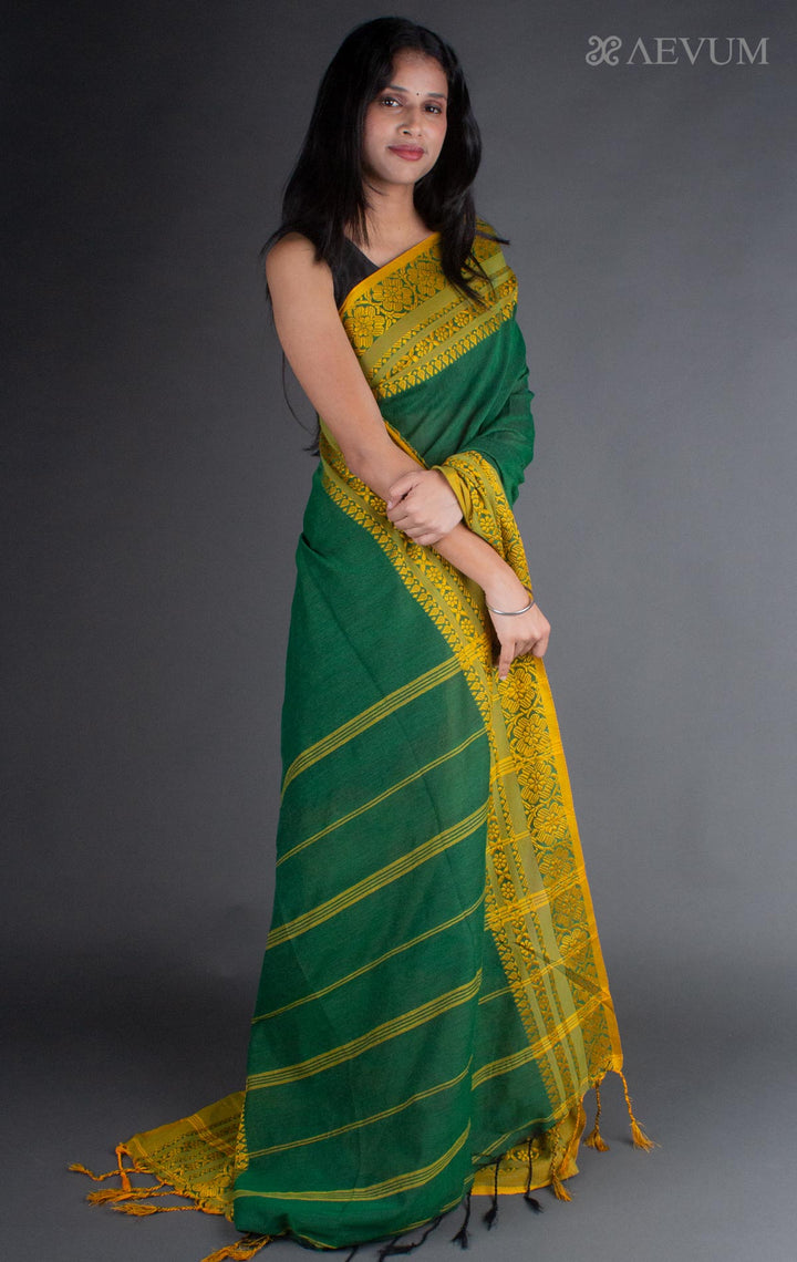 Begampuri Bengal Cotton Handloom Saree - 7765 Saree AEVUM 2   