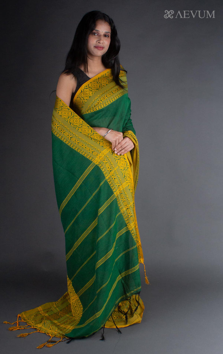 Begampuri Bengal Cotton Handloom Saree - 7765 Saree AEVUM 2   