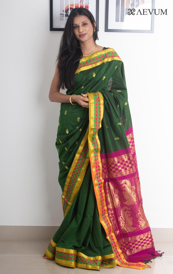 Kalyani South Cotton Silk Handloom Saree with Blouse Piece - 2207 Saree SSH   