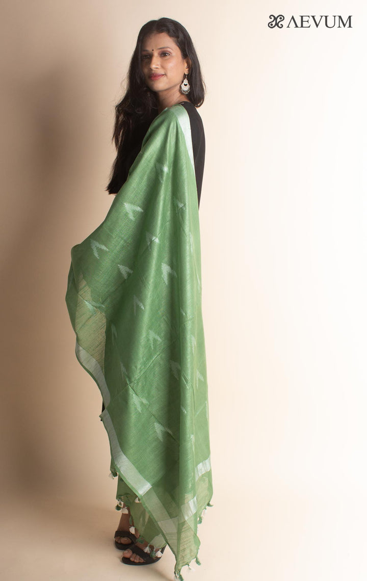 Semi Linen Ikkat Dupatta - 2871 - AEVUM
