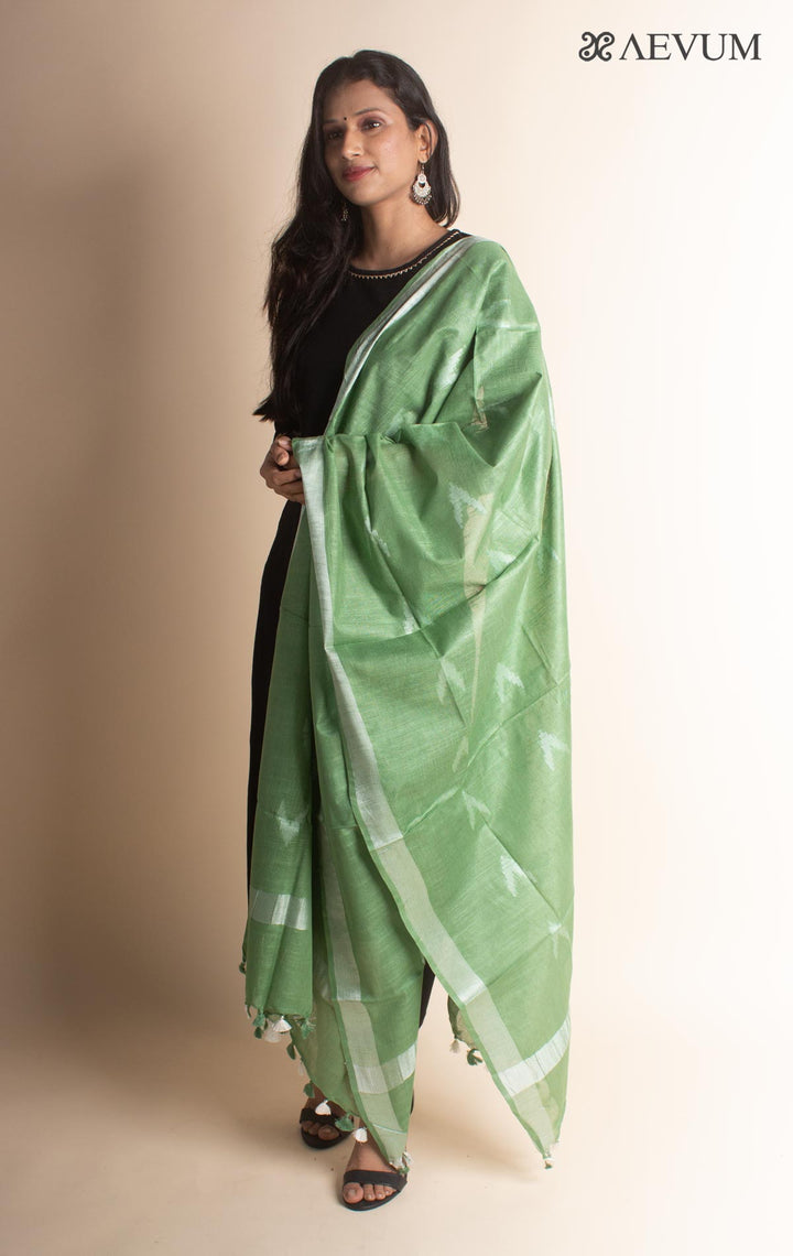 Semi Linen Ikkat Dupatta - 2871 - AEVUM