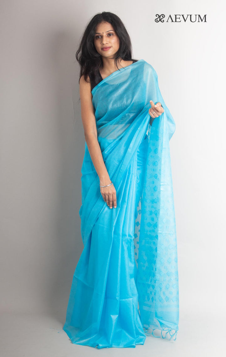 Katan Silk Saree with Blouse Piece - 1126 - AEVUM