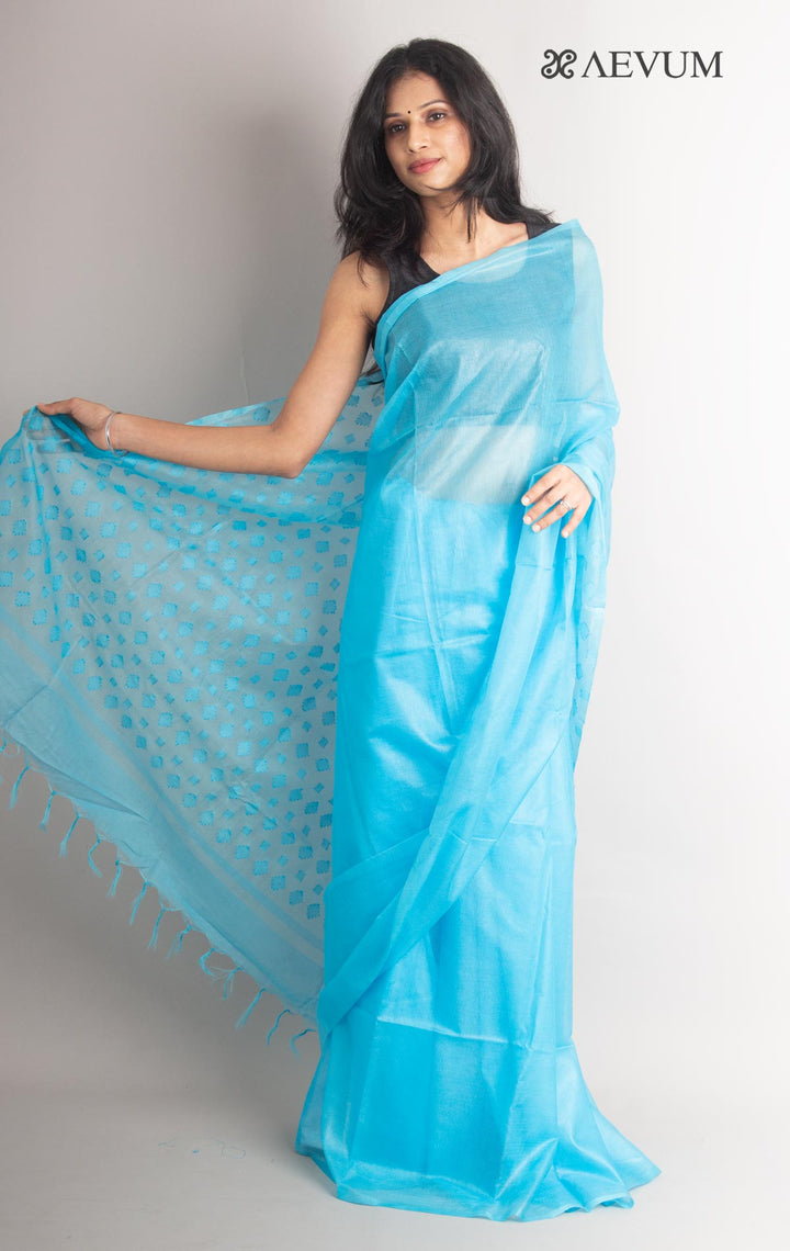 Katan Silk Saree with Blouse Piece - 1126 - AEVUM