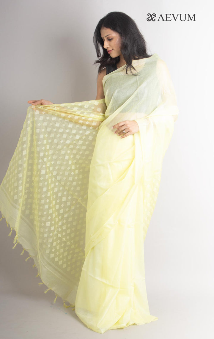 Katan Silk Saree with Blouse Piece - 1124 - AEVUM