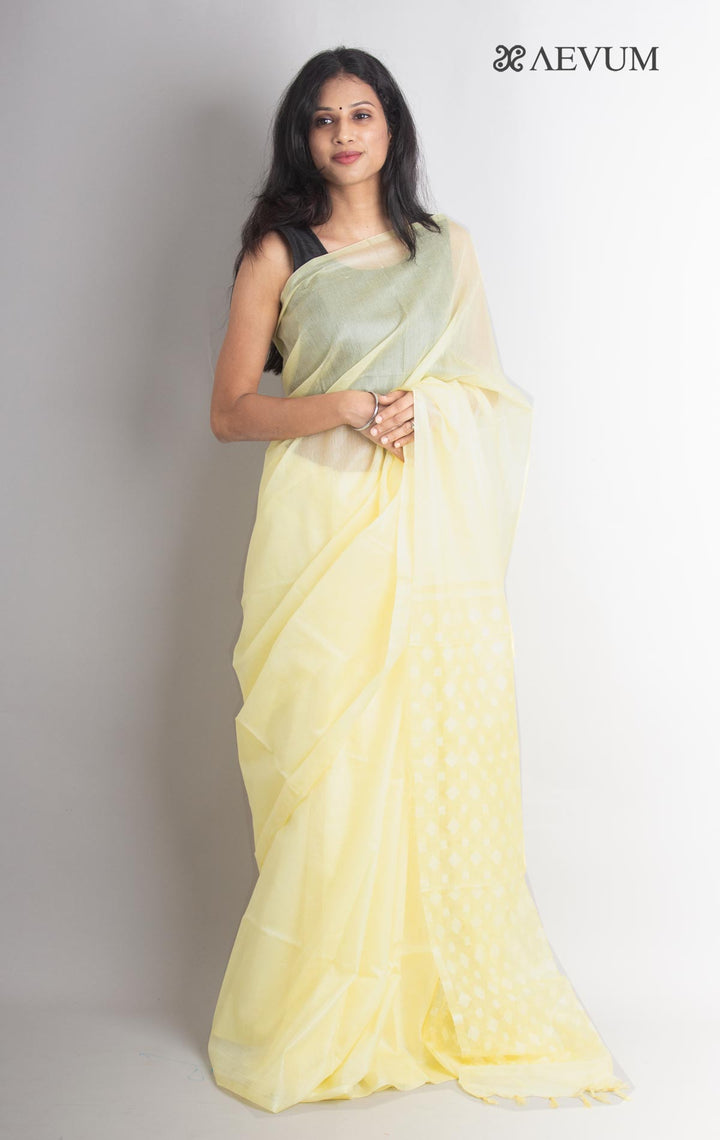 Katan Silk Saree with Blouse Piece - 1124 - AEVUM