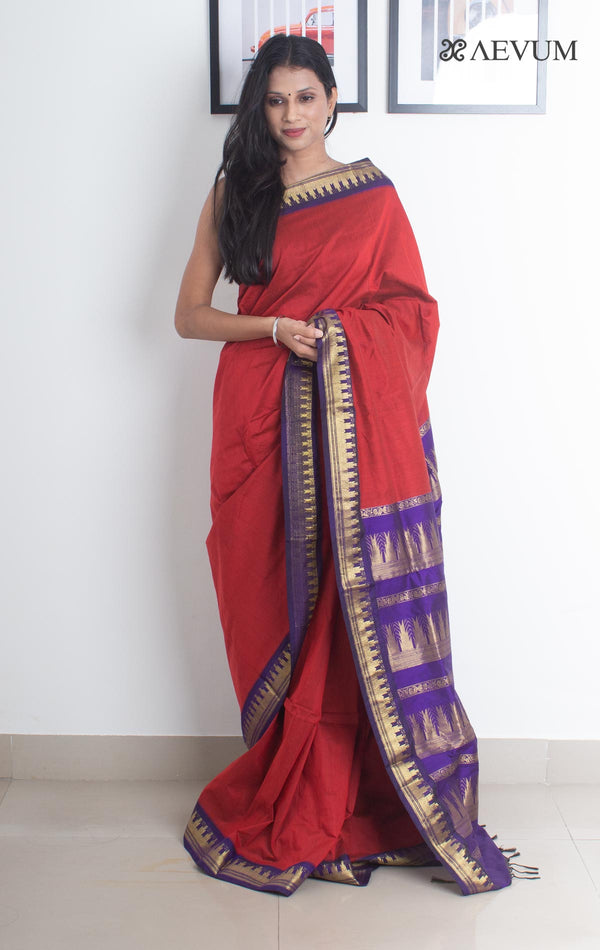 Kalyani South Cotton Silk Handloom Saree with Blouse Piece - 1825 Saree SSH   