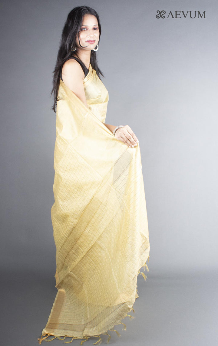 Kota Silk Medium Check Saree - 5808 - AEVUM