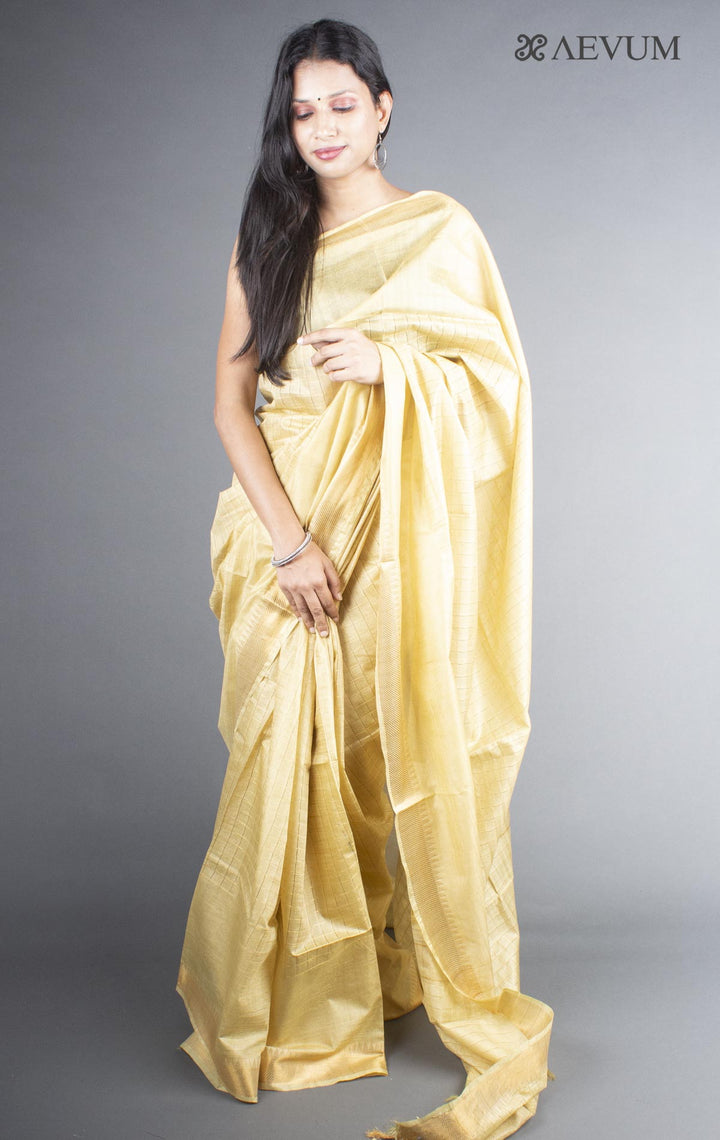 Kota Silk Medium Check Saree - 5808 - AEVUM