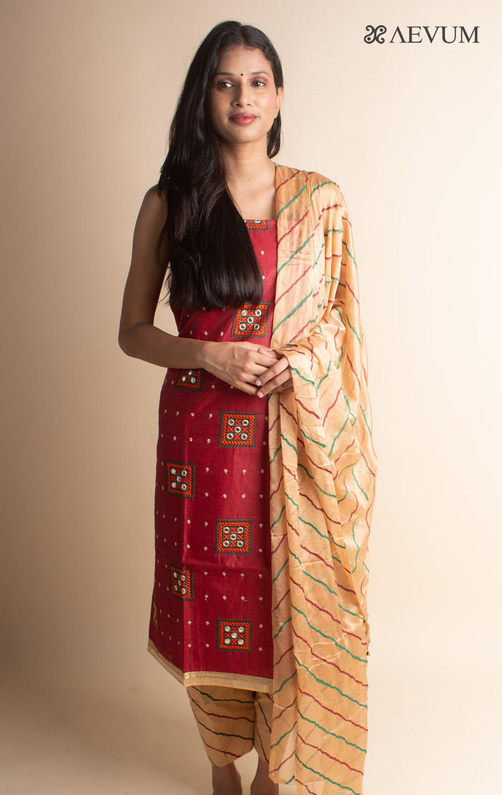 Unstitched Cotton Dress Material with Dupatta - 3000 Dress Material AEVUM