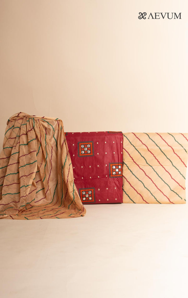 Unstitched Cotton Dress Material with Dupatta - 3000 Dress Material AEVUM