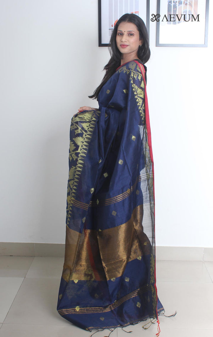 Tant Silk Bengal Handloom Saree - 1766 - AEVUM