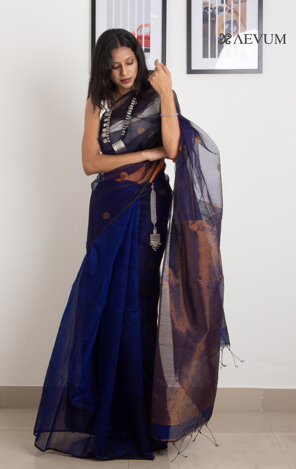 Ball Buti Matka Muslin Silk Saree - 0187 - AEVUM