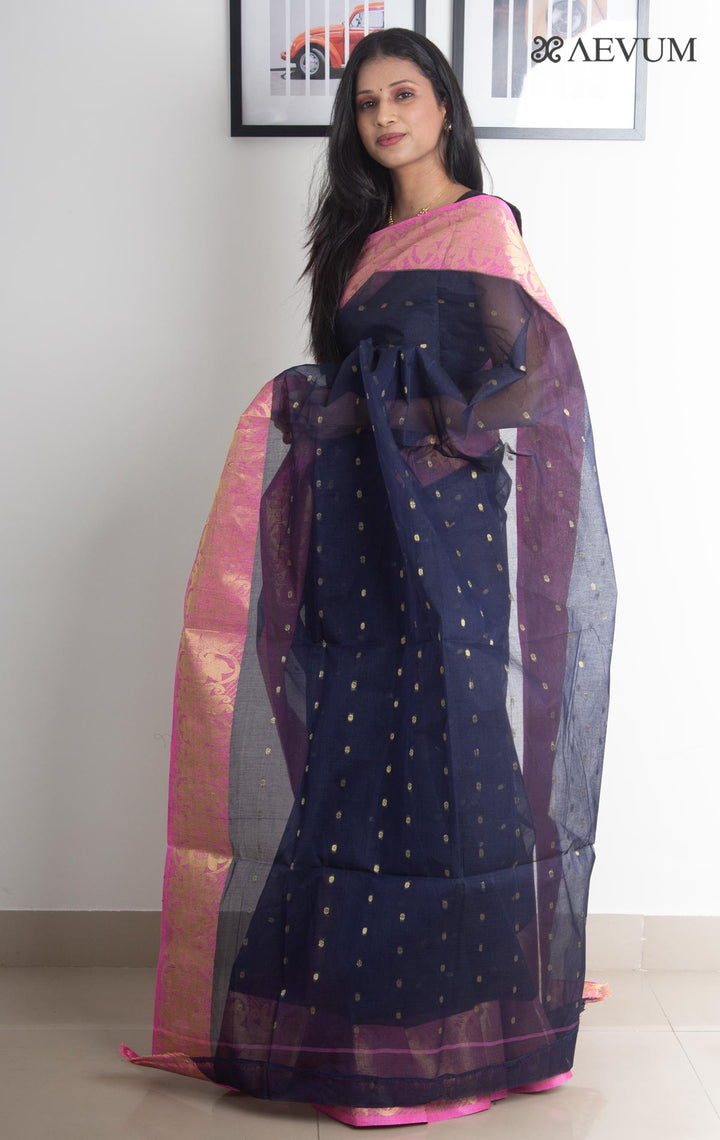Bengal Cotton Handloom Saree Without Blouse Piece - 2227 - AEVUM