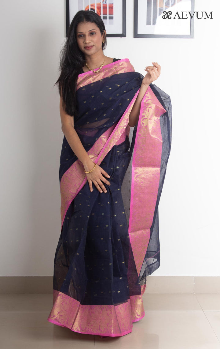 Bengal Cotton Handloom Saree Without Blouse Piece - 2227 - AEVUM
