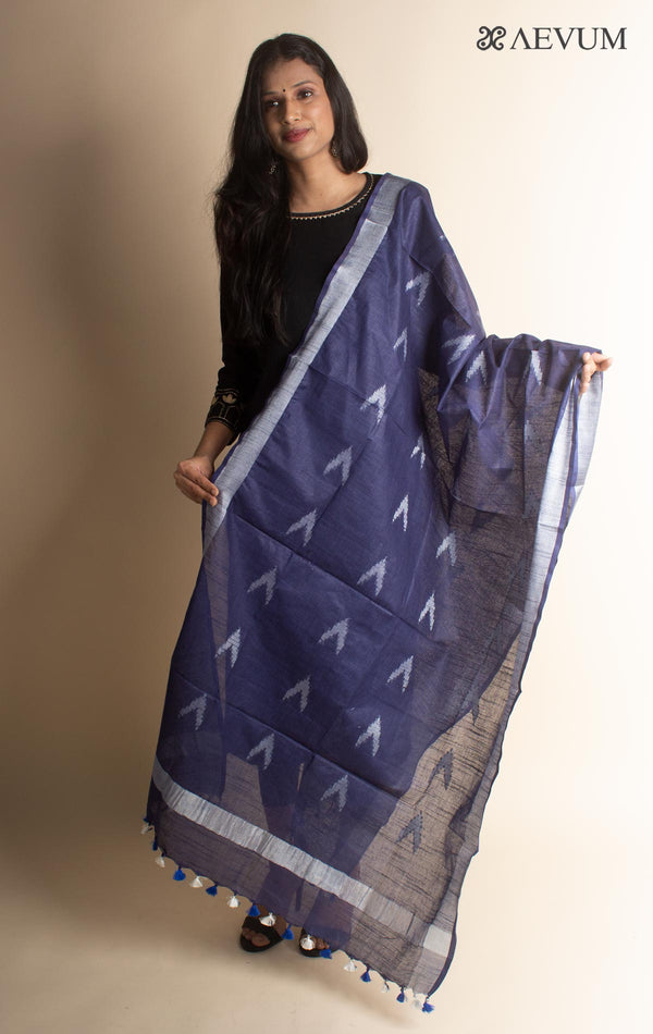 Semi Linen Ikkat Dupatta - 2869 Dupatta Swati Goswami   