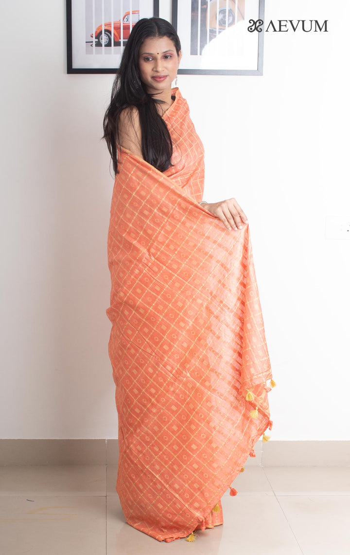 Katan Silk Saree with Checks - 2331 Saree Raj Dev Kumar   