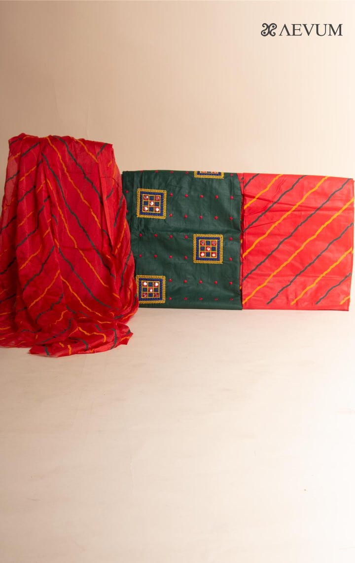 Unstitched Cotton Dress Material with Dupatta - 3001 Dress Material AEVUM